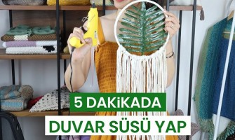 5 Dakikada Makrome Duvar Süsü Yapıyoruz!