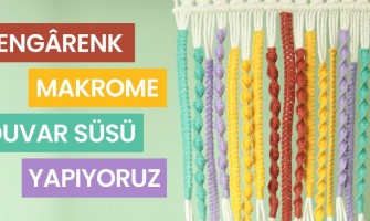 En Kolay Makrome Renkli Duvar Süsü Yapımı!