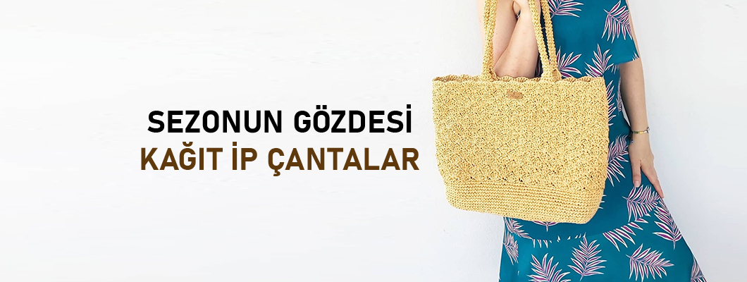 Sezonun Gözdesi Kağıt İplikten Çantalar! Sezonun Gözdesi Kağıt İplikten Çantalar!