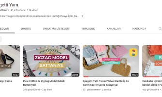 Yüzlerce Öğretici Video Spagetti Yarn Youtube Kanalında!