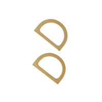 1 Çift Ahşap D Model Çanta Sapı - Ahşap Rengi 1 Çift Ahşap D Model Çanta Sapı - Ahşap Rengi