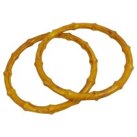 1 Çift Ahşap Görünümlü Yuvarlak Çanta Sapı 15cm 1 Çift Ahşap Görünümlü Yuvarlak Çanta Sapı 15cm