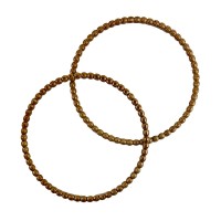 1 Çift Boncuk Görünümlü Yuvarlak Çanta Sapı