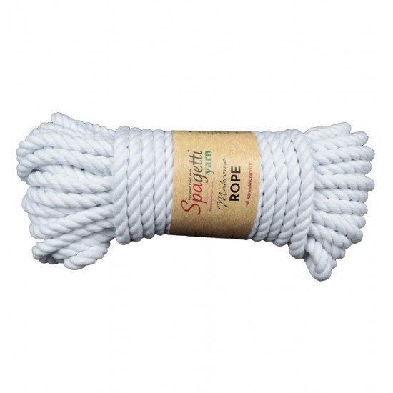 10mm 1kg Beyaz 3 Büküm Halat Makrome İpi 10mm 1kg Beyaz 3 Büküm Halat Makrome İpi