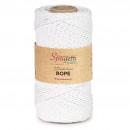 2mm 250g Beyaz 2 Büküm Halat Makrome İpi