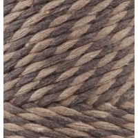 3mm 500g 2 Büküm Muline Halat Makrome İpi (Bej-Koyu Bej) 3mm 500g 2 Büküm Muline Halat Makrome İpi (Bej-Koyu Bej)