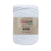 3mm 500g Beyaz 2 Büküm Halat Makrome İpi 3mm 500g Beyaz 2 Büküm Halat Makrome İpi