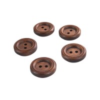 5'li Kahverengi Ahşap Düğme 22mm 5'li Kahverengi Ahşap Düğme 22mm
