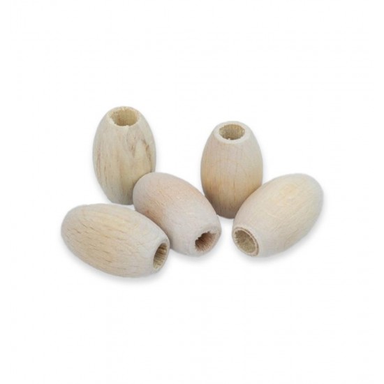 5'li 17mm Ahşap Oval Boncuk 5'li 17mm Ahşap Oval Boncuk
