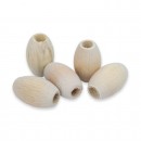 5'li 20mm Ahşap Oval Boncuk 5'li 20mm Ahşap Oval Boncuk