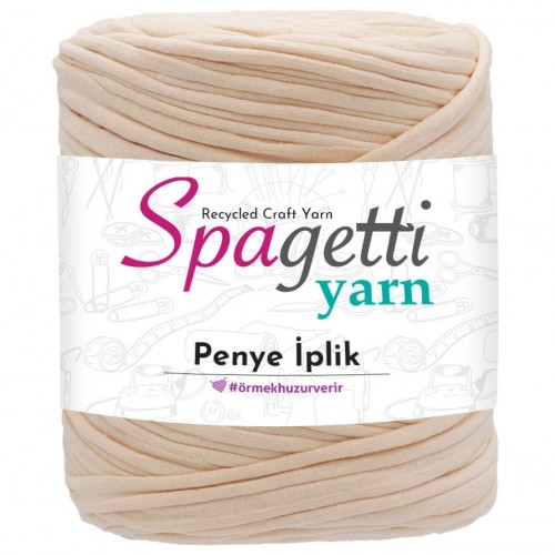 Penye İp Açık Bej El Örgü İpliği