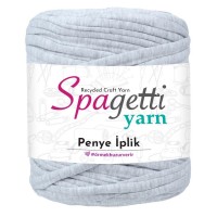 Penye İp Açık Gri Melanj El Örgü İpliği