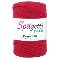 Penye İp Açık Kırmızı El Örgü İpliği