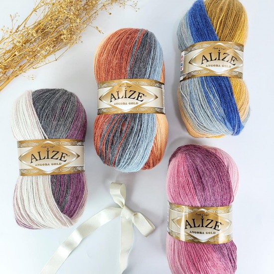 Alize Angora Gold Batik 2527 El Örgü İpliği