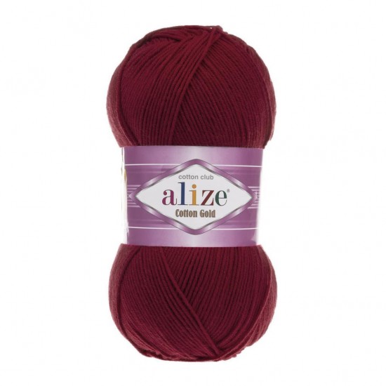 Alize Cotton Gold 390 Bordo El Örgü İpliği