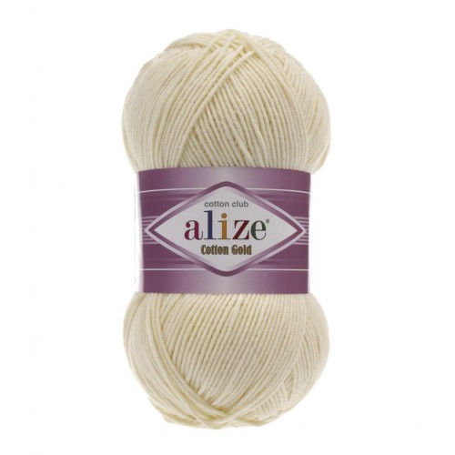 Alize Cotton Gold 001 Krem El Örgü İpliği