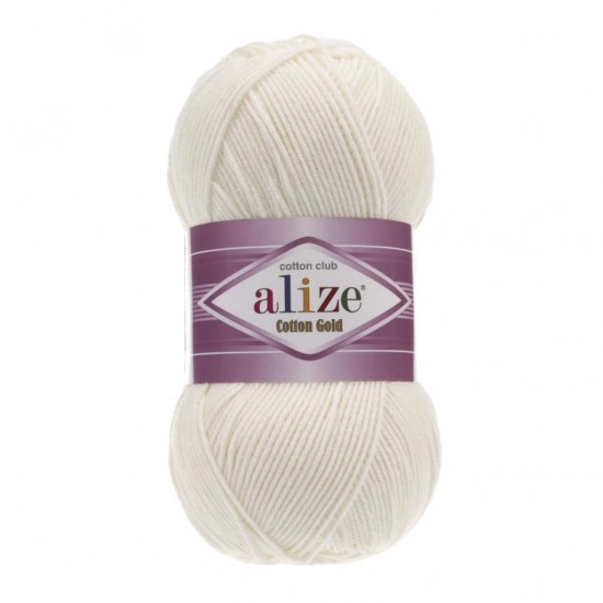 Alize Cotton Gold 062 Şeker Beyaz El Örgü İpliği