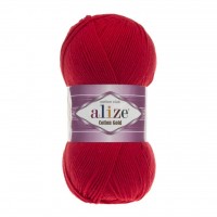 Alize Cotton Gold 056 Kırmızı El Örgü İpliği