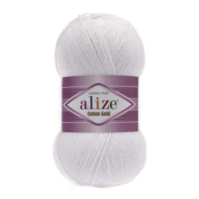 Alize Cotton Gold 055 Beyaz El Örgü İpliği