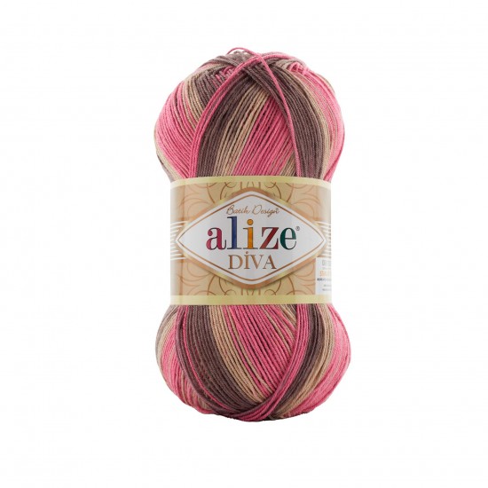 Alize Diva Batik 7829 El Örgü İpliği