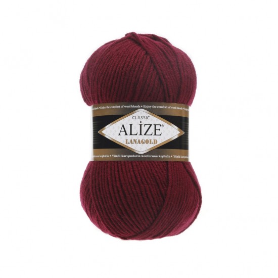 Alize Lanagold Bordo El Örgü İpliği