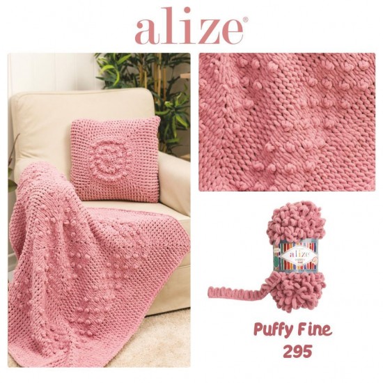 Alize Puffy Fine Bebe Pembe El Örgü İpliği