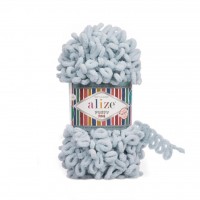 Alize Puffy Fine Buz Gri El Örgü İpliği Alize Puffy Fine Buz Gri El Örgü İpliği