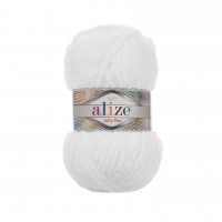 Alize Softy Plus 55 Beyaz El Örgü İpliği Alize Softy Plus 55 Beyaz El Örgü İpliği