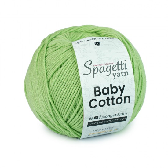 Baby Cotton Fıstık Yeşil El Örgü İpliği