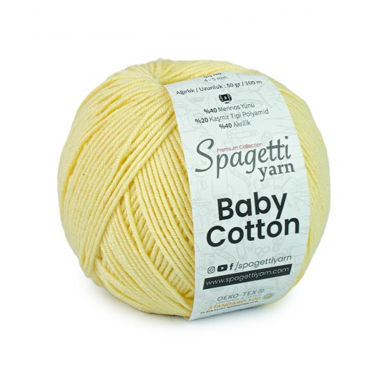 Baby Cotton Vanilya El Örgü İpliği