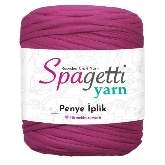 Penye İp Çift Dokulu Koyu Fuşya El Örgü İpliği