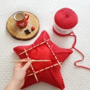 Penye İp Çift Dokulu Koyu Fuşya El Örgü İpliği