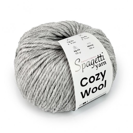 Cozy Wool Açık Gri El Örgü İpliği