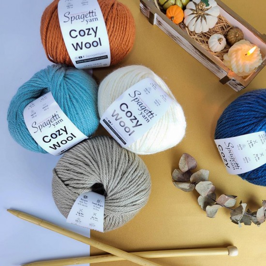 Cozy Wool Antrasit Gri El Örgü İpliği