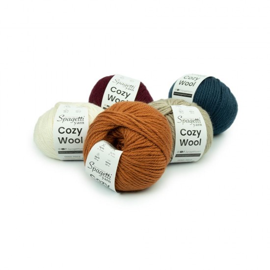 Cozy Wool Antrasit Gri El Örgü İpliği