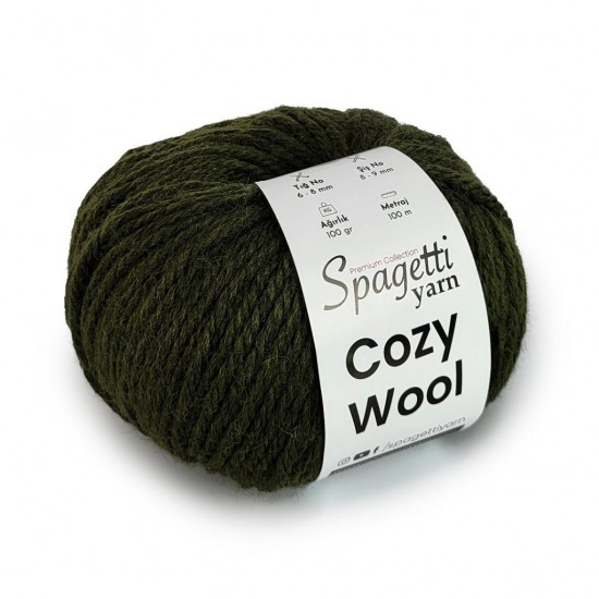 Cozy Wool Haki El Örgü İpliği