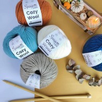 Cozy Wool Siyah El Örgü İpliği Cozy Wool Siyah El Örgü İpliği