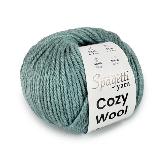 Cozy Wool Su Yeşil El Örgü İpliği
