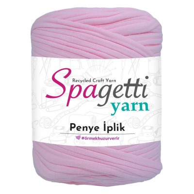 Penye İp Dokulu Şeker Pembe El Örgü İpliği