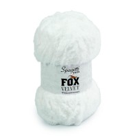 Fox Velvet Beyaz Kadife El Örgü İpliği