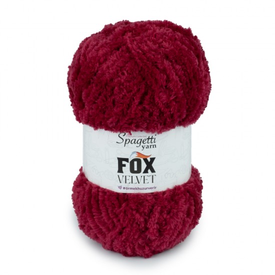 Fox Velvet Bordo Kadife El Örgü İpliği