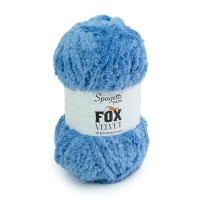 Fox Velvet Kot Mavi Kadife El Örgü İpliği