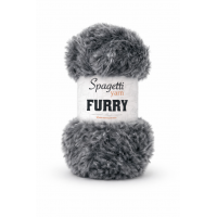 Furry Sisli Gri Kadife El Örgü İpliği