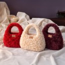 Furry Sisli Gri Kadife El Örgü İpliği