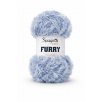 Furry Bebe Mavi Kadife El Örgü İpliği