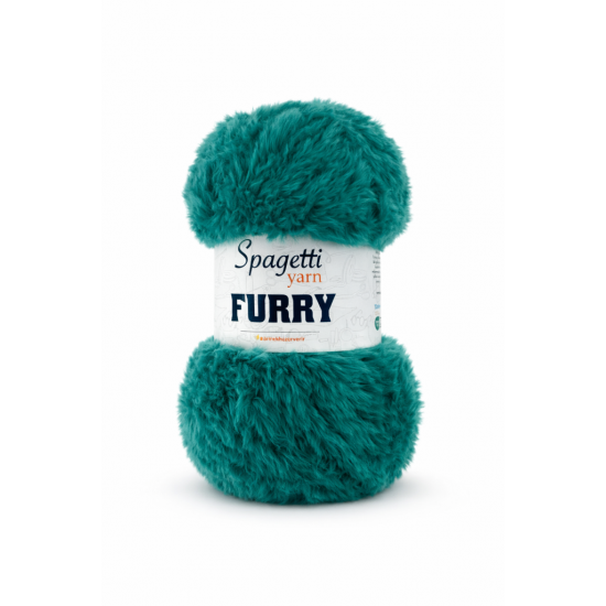 Furry Petrol Yeşil Kadife El Örgü İpliği