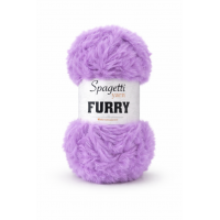 Furry Lila Kadife El Örgü İpliği