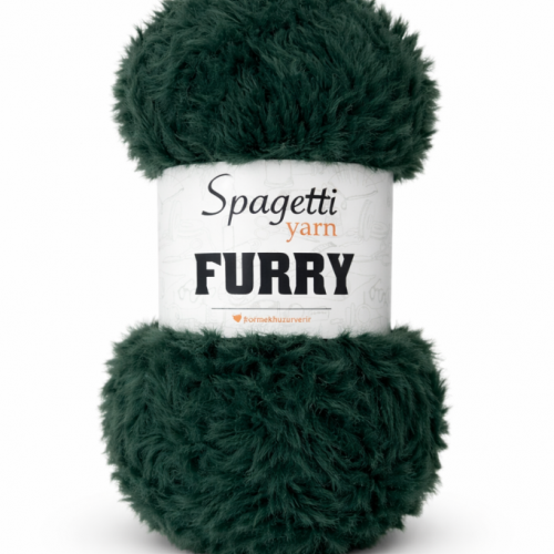 Furry Çam Rengi Kadife El Örgü İpliği