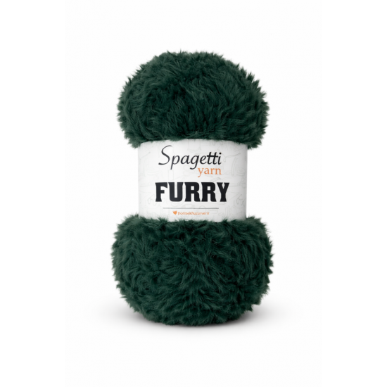 Furry Çam Rengi Kadife El Örgü İpliği