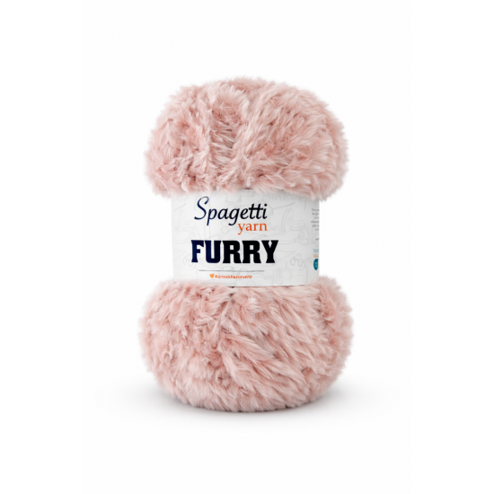 Furry Bebe Pembe Kadife El Örgü İpliği